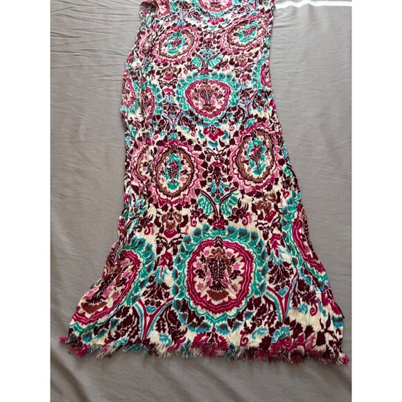 Vivante By VSA Floral Multicolor Lightweight Viscose Scarf/Shawl - Picture 5 of 9